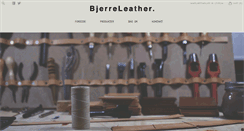 Desktop Screenshot of bjerreleather.com